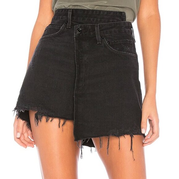 Agolde Dresses & Skirts - AGOLDE Criss Cross Skirt‎ Size 24 in Black